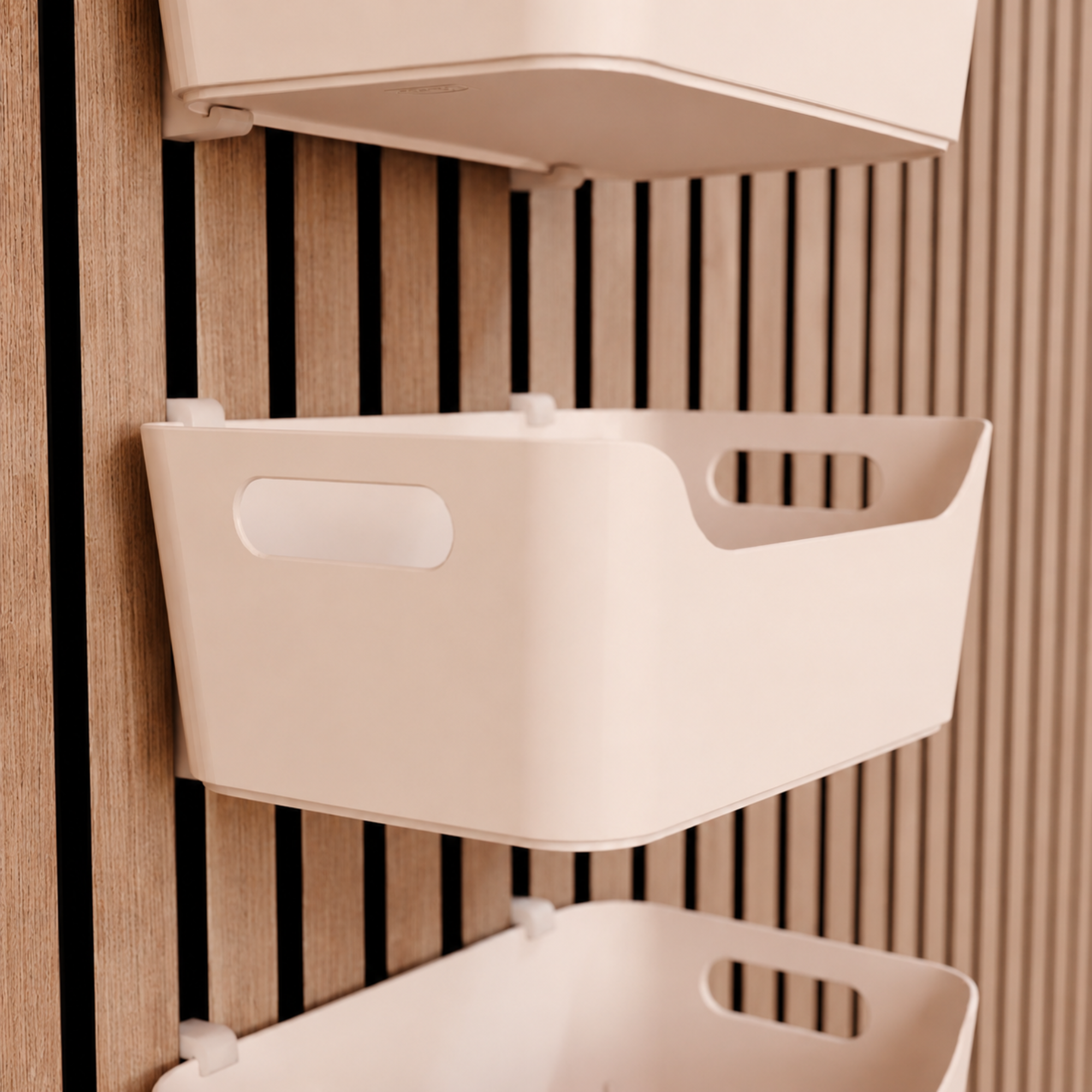 Ophangbeugels (set van 2) voor de IKEA UPPDATERA Organizer (24 × 17 cm) - Installatie: Muurclip