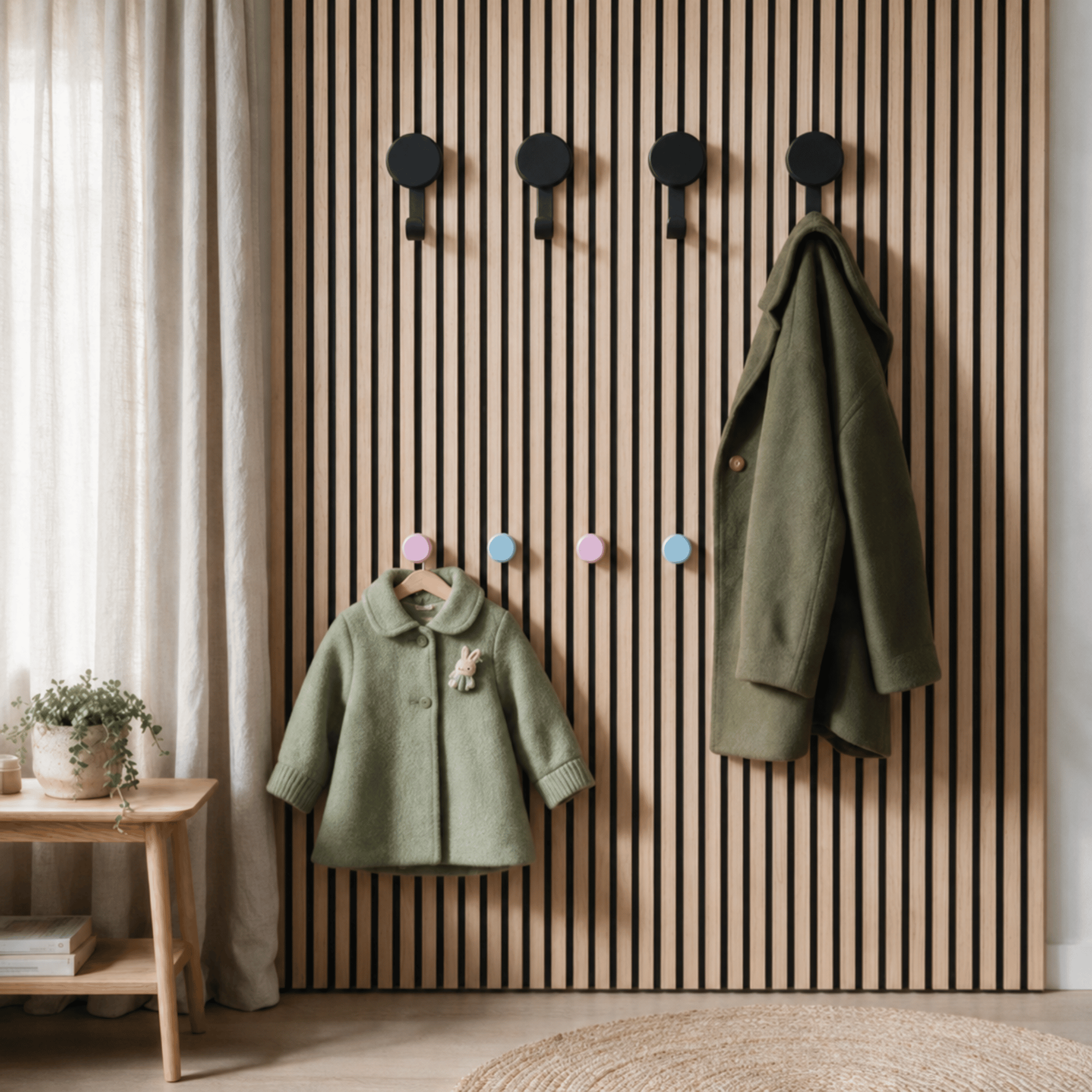 Ronde hanger/haak - Installatie: Muurclip