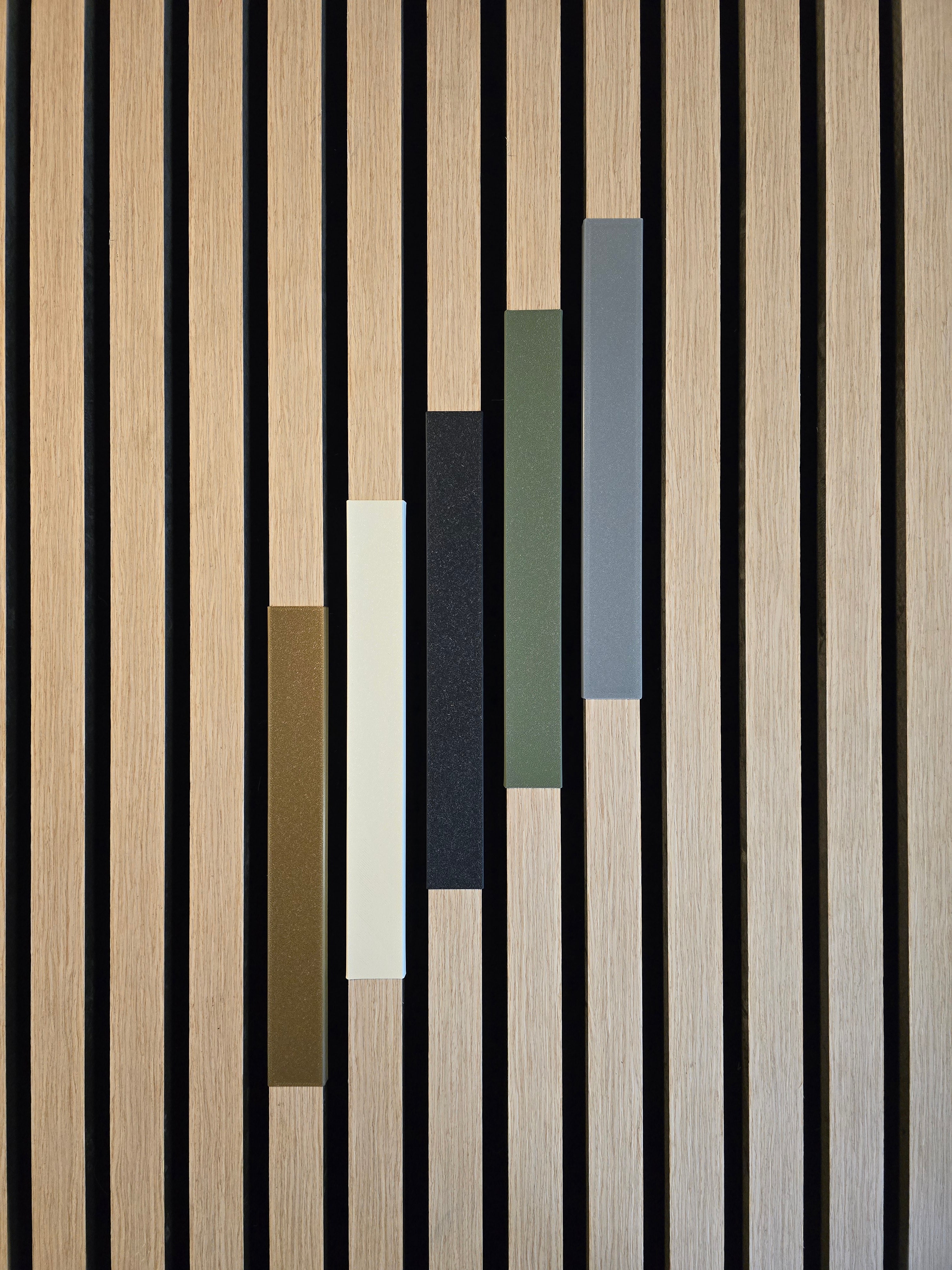 Lamellenabdeckungen für Akustikpaneele (Presspassung)