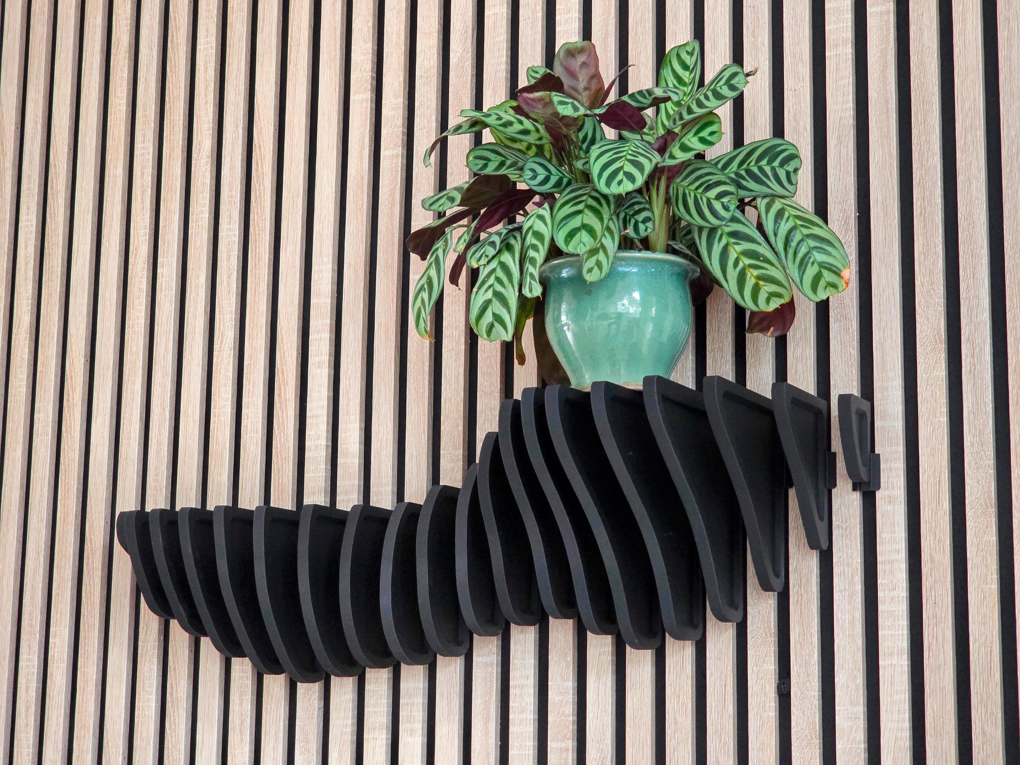 Design Flow Bar Shelf for Acoustic Panels - Installation Type: Wall Clip