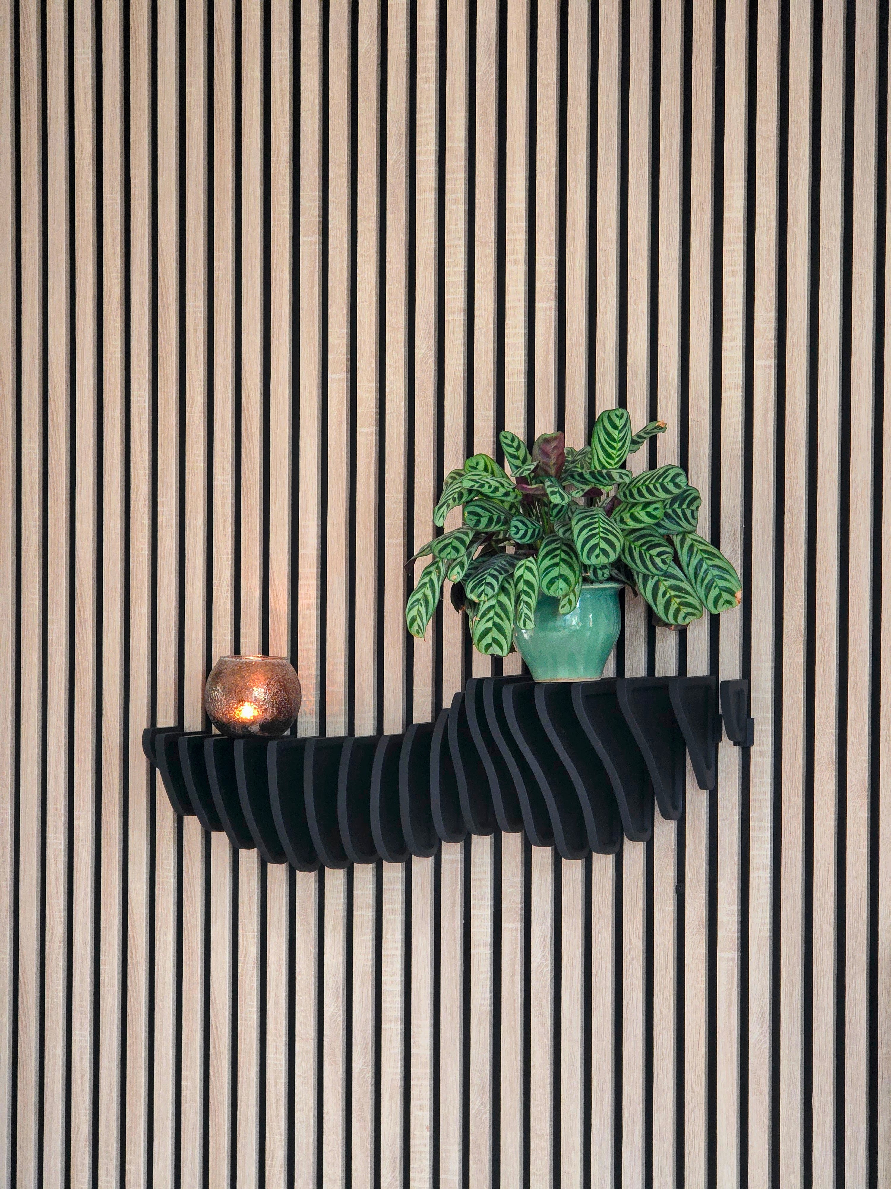 Design Flow Bar Shelf for Acoustic Panels - Installation Type: Wall Clip