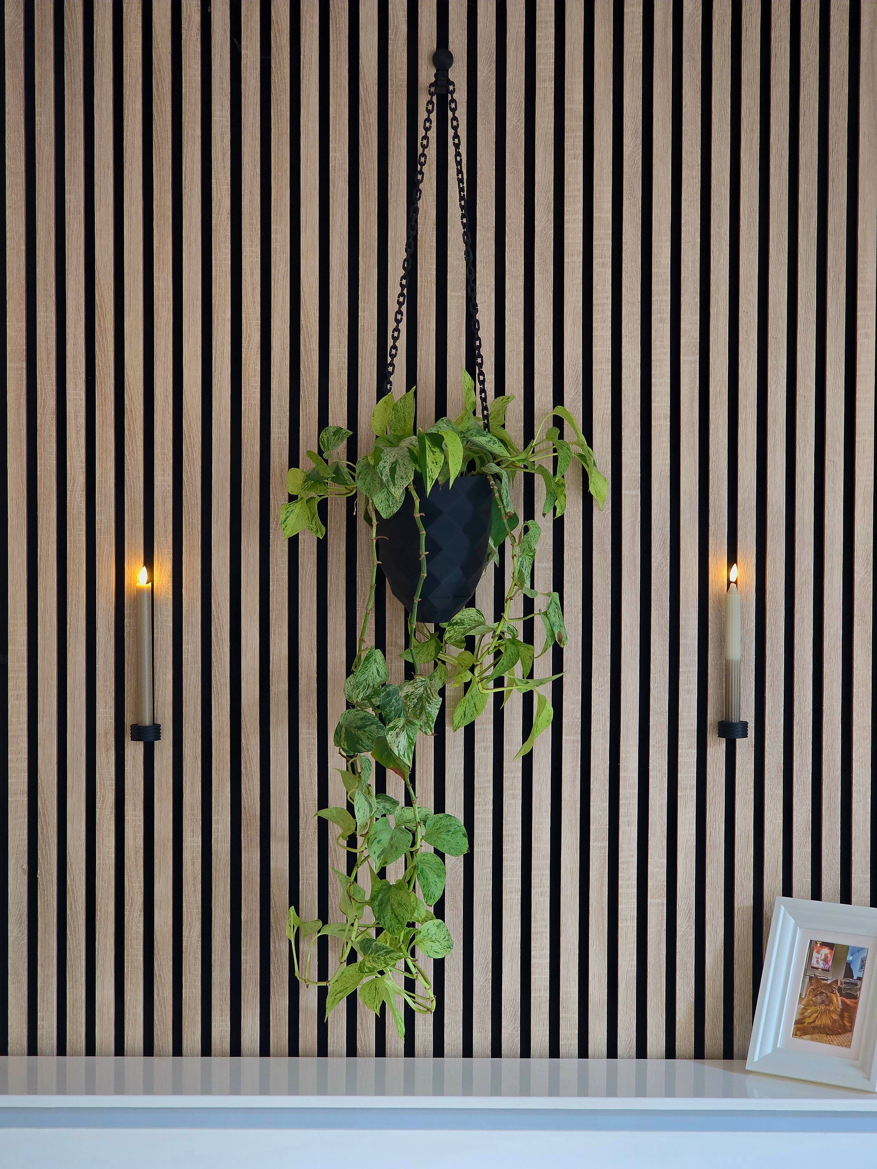 Tealight/ Dinner Candle Holder for Acoustic Panels - Installation Type: Wall Clip