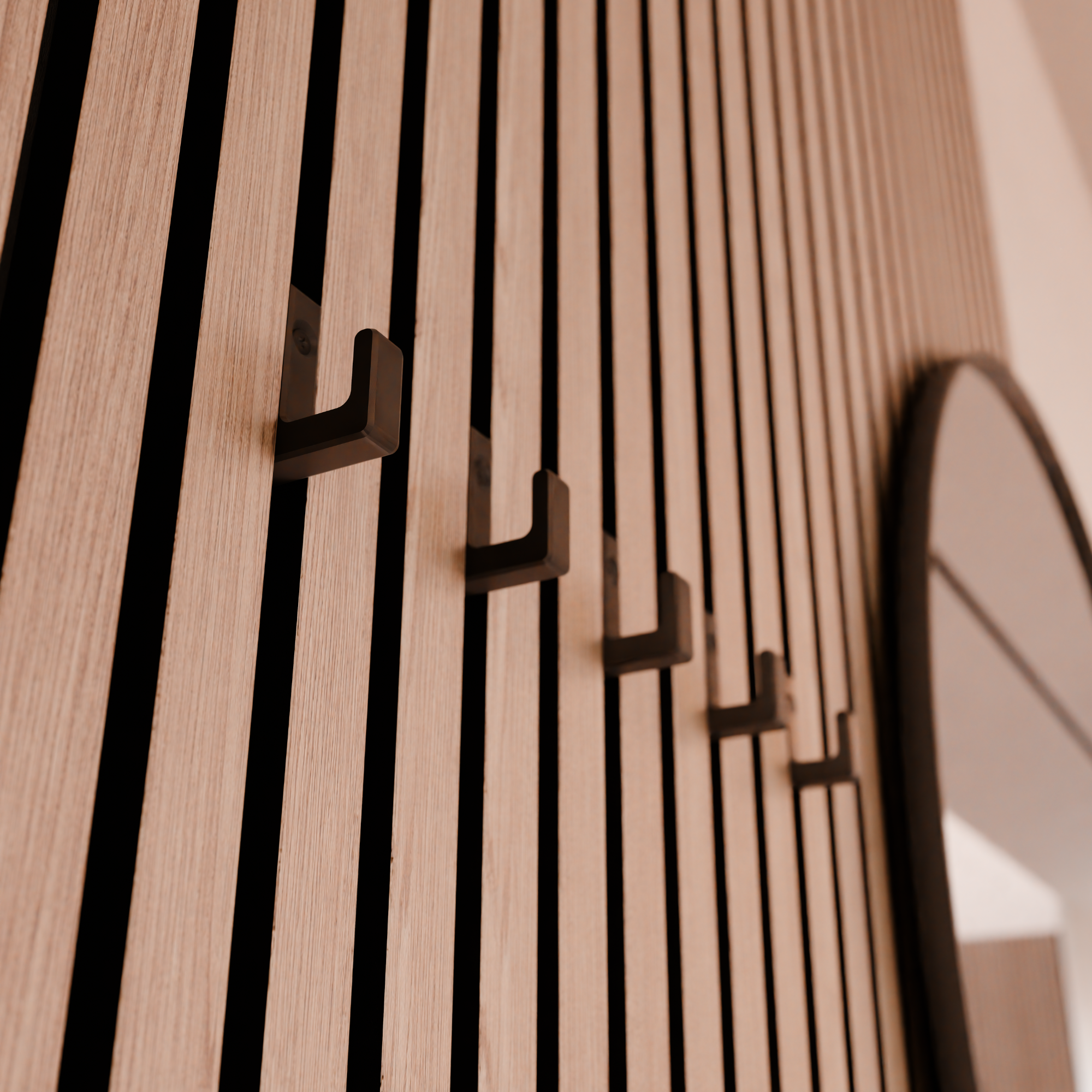 Einzelhaken Quadrat für Akustikplatten - Montageart: Einschrauben