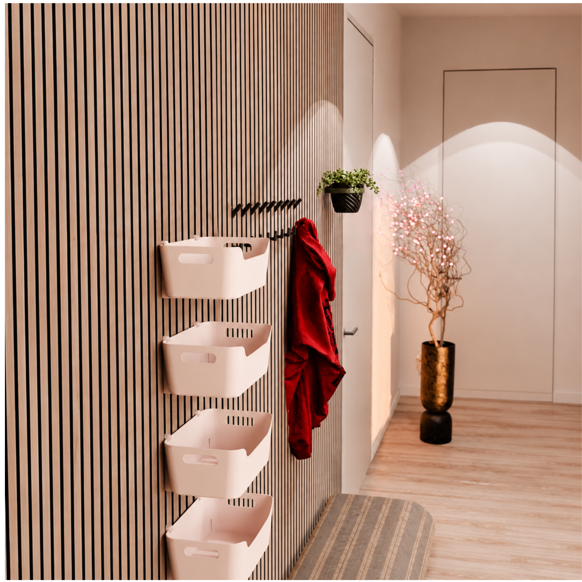 Supports de panneau pour organiseur IKEA UPPDATERA (24 × 17 cm) – Installation : clip mural