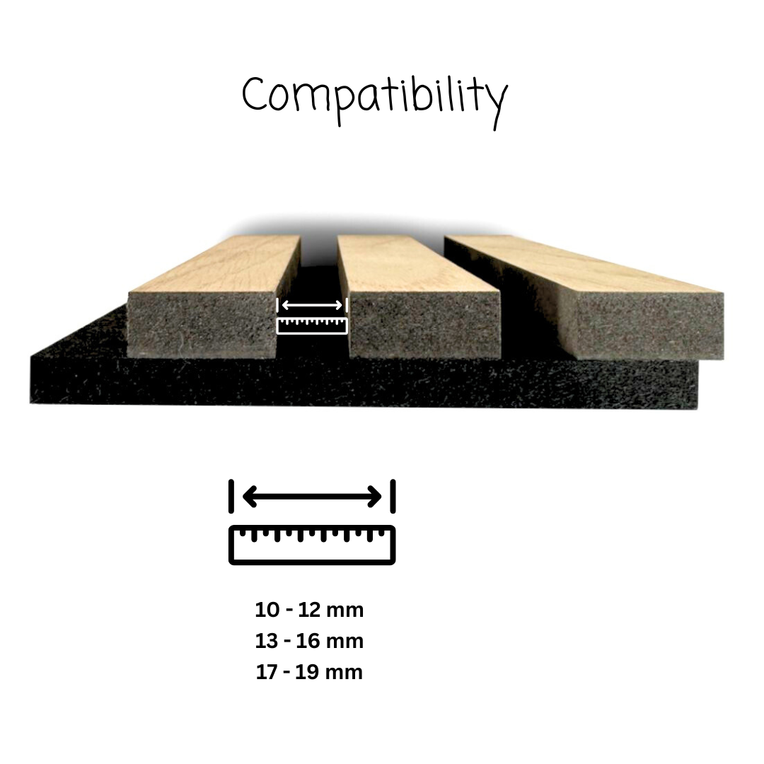 Acoustic Panel Mounts for IKEA SKADIS Accessories - Installation method: Wall Clip