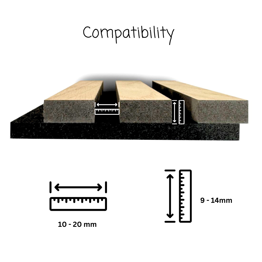 Knopfhaken für Akustikplatten - Montageart: Wandclip