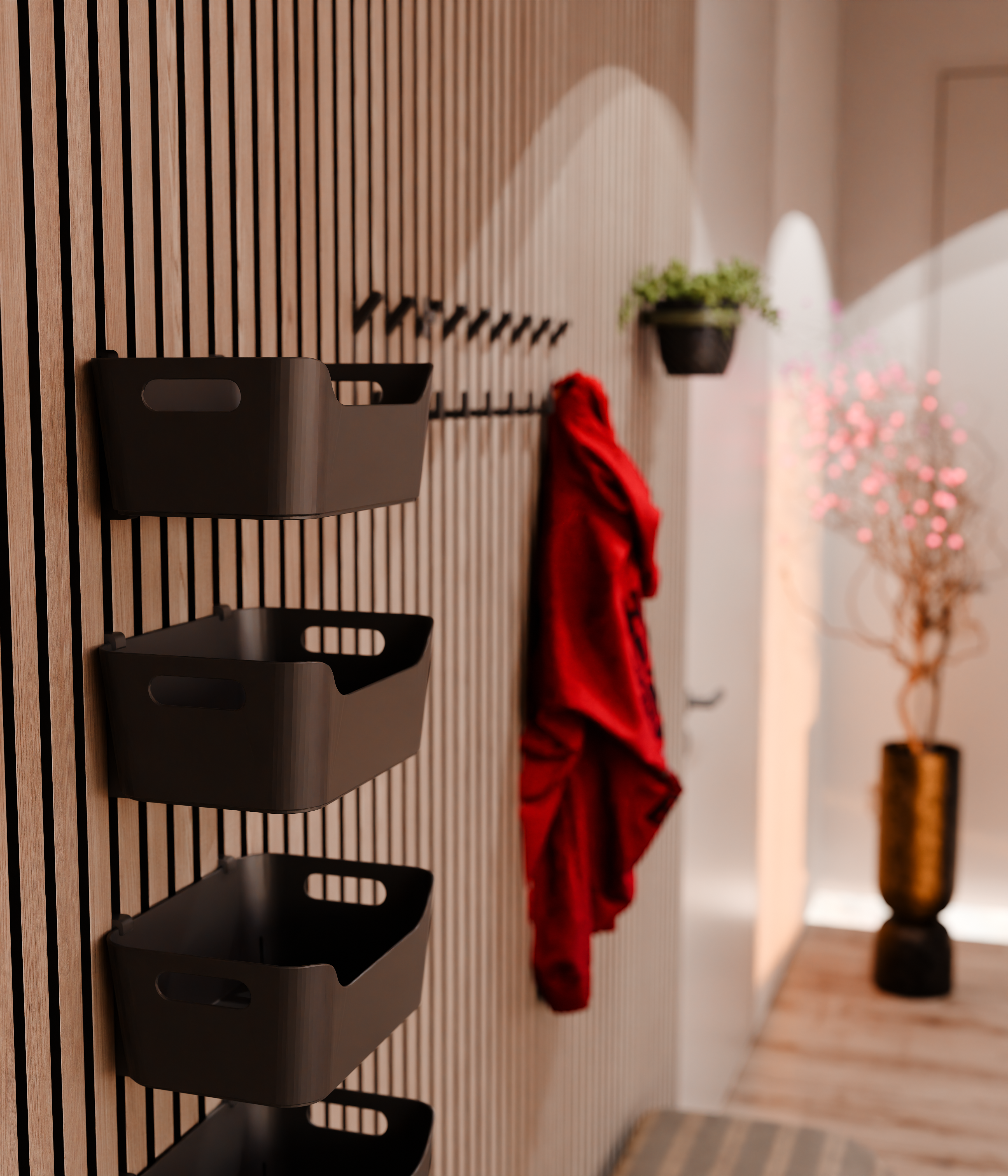 Halterungen für IKEA UPPDATERA Organizer – Installationsmethode: Wandclip