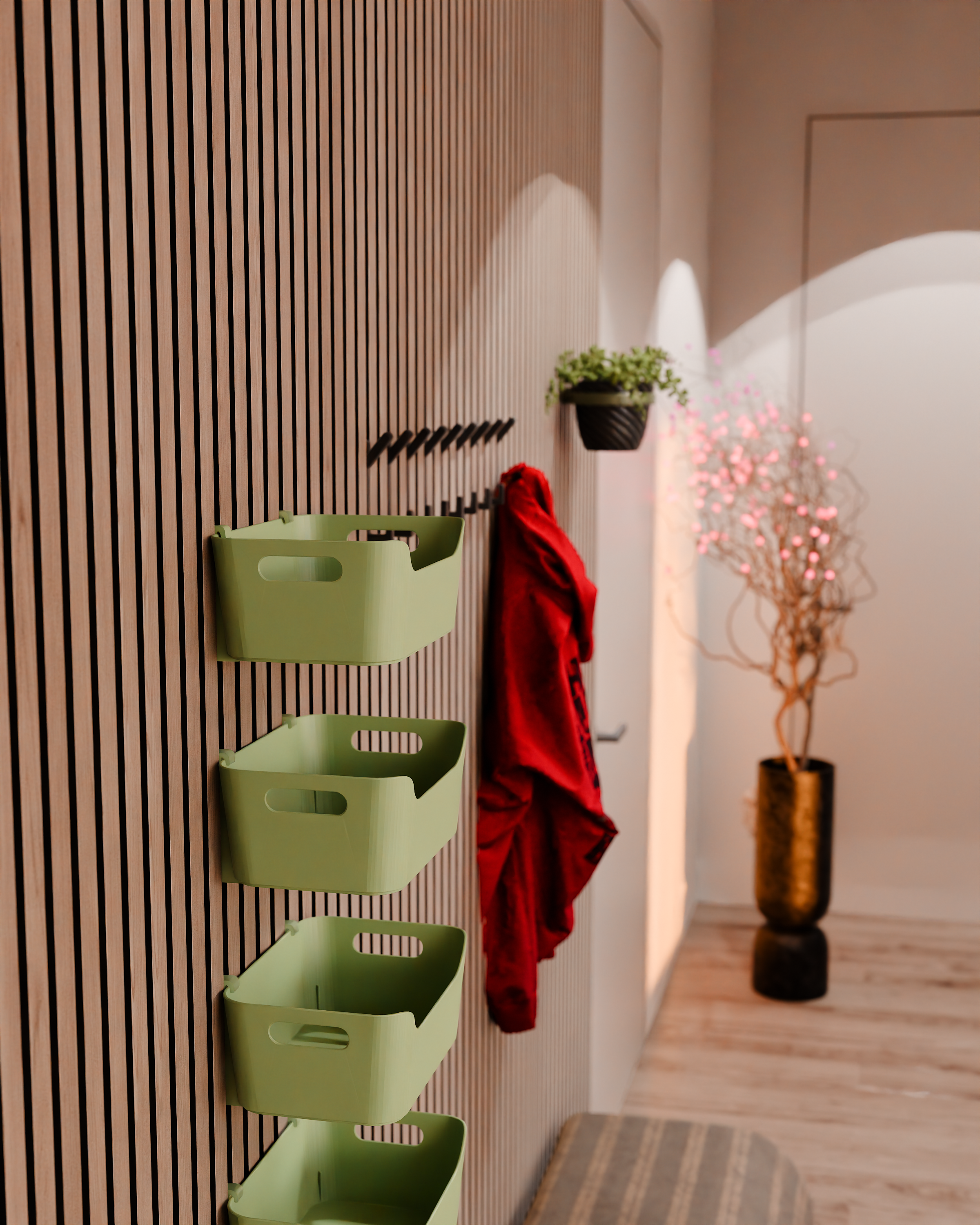 Akustikpaneelhalterungen für IKEA UPPDATERA Organizer – Montageart: Wandclip