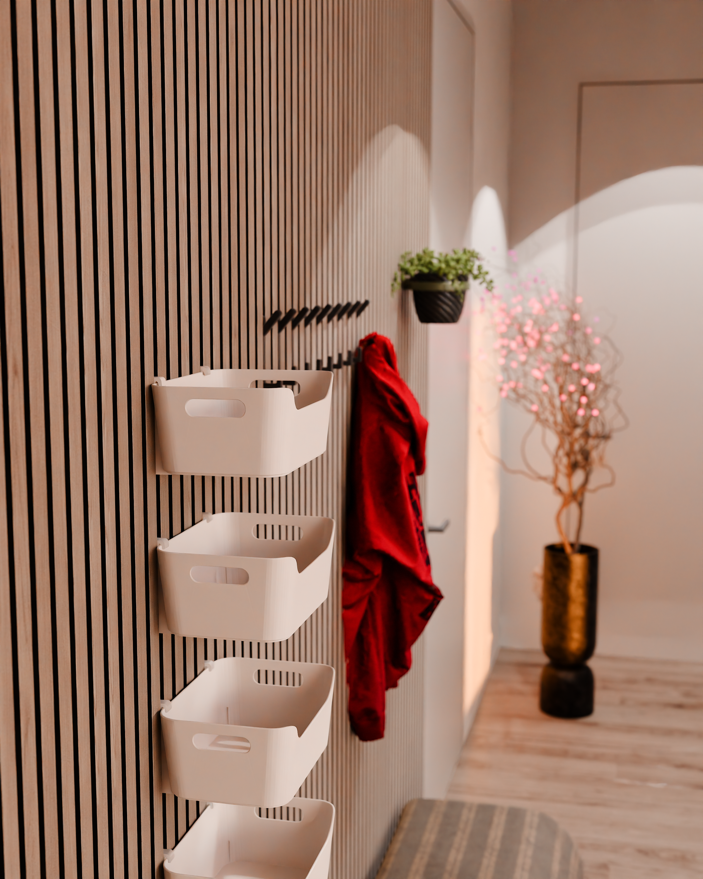 Akustikpaneelhalterungen für IKEA UPPDATERA Organizer – Montageart: Wandclip