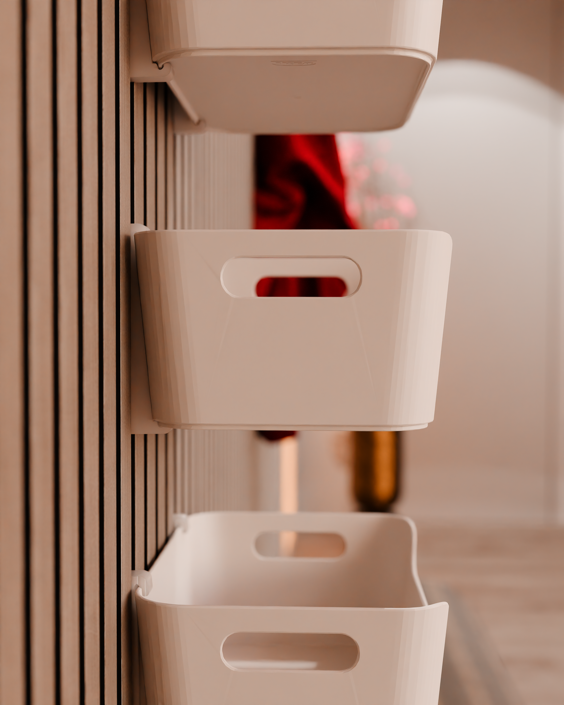 Akustikpaneelhalterungen für IKEA UPPDATERA Organizer – Montageart: Wandclip