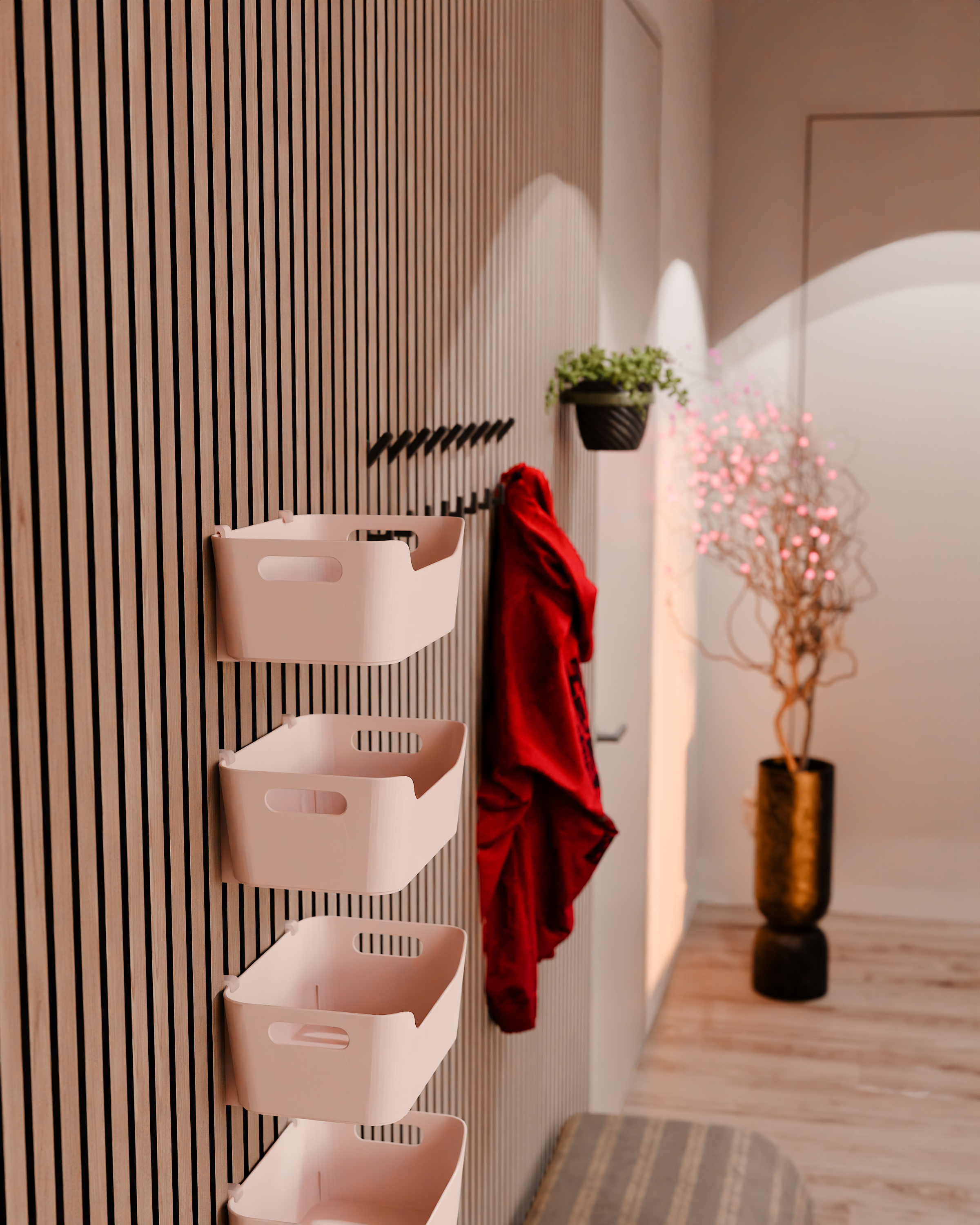 Akustikpaneelhalterungen für IKEA UPPDATERA Organizer – Montageart: Wandclip