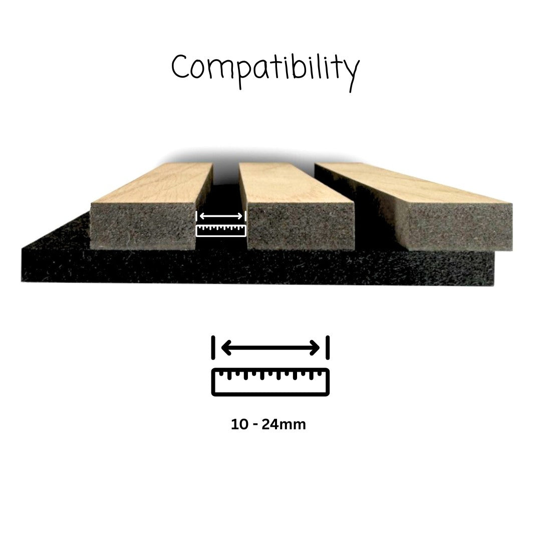 Kabel afdekkingen voor akoestische paneel gootjes (press-fit)