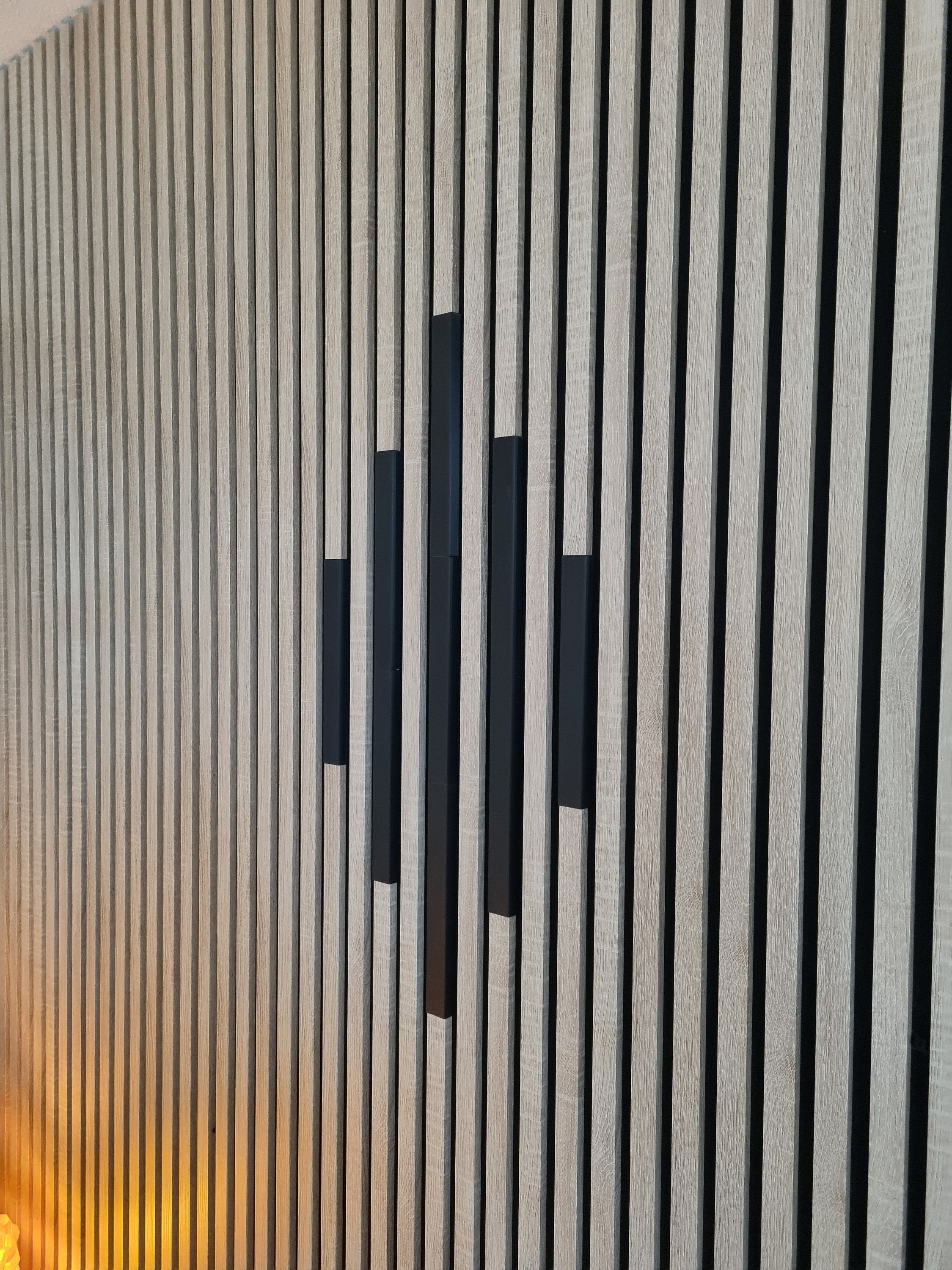 Lamellenafdekkingen voor akoestische panelen
