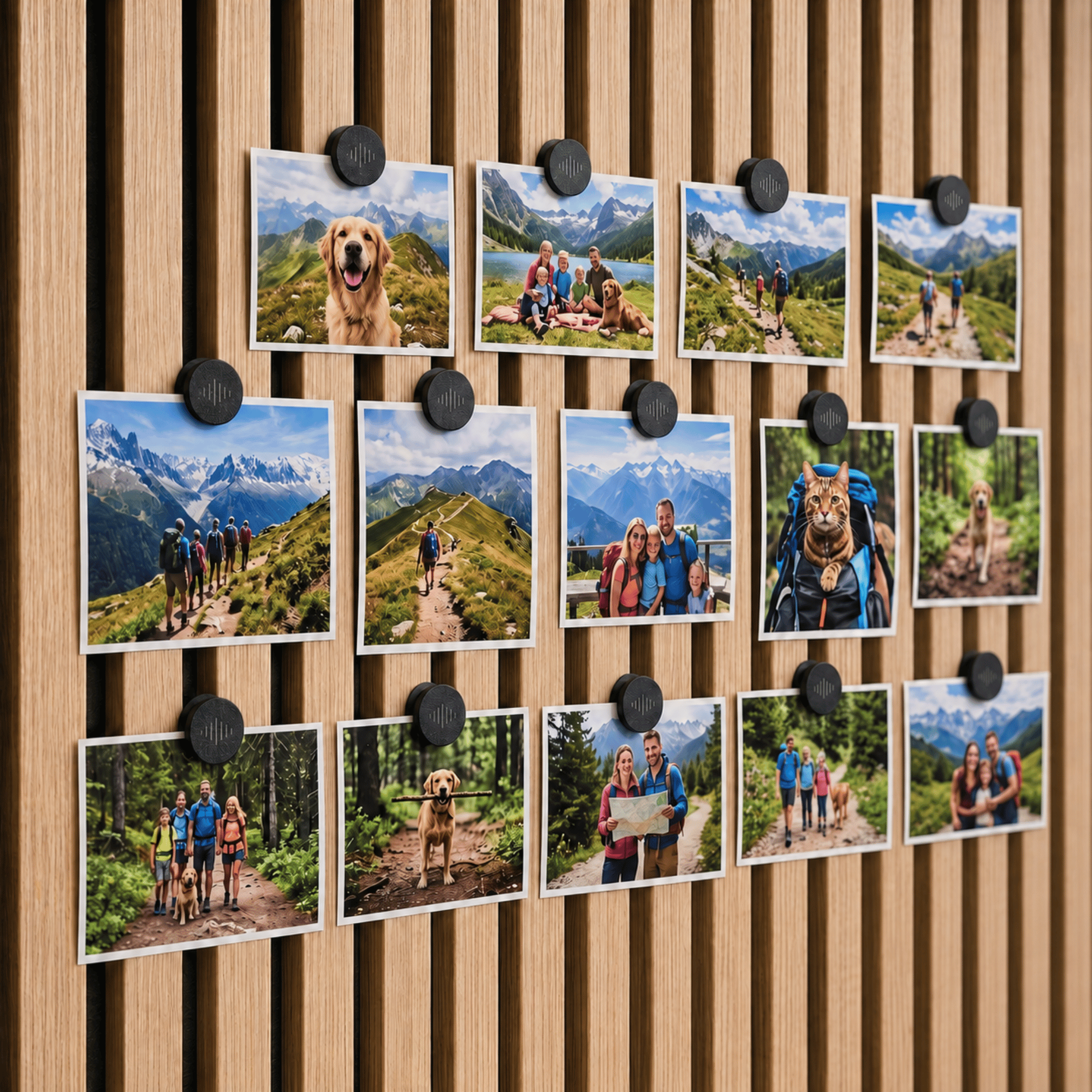 Magneetclips - set van 4 clips - Installatietype: Muurclip