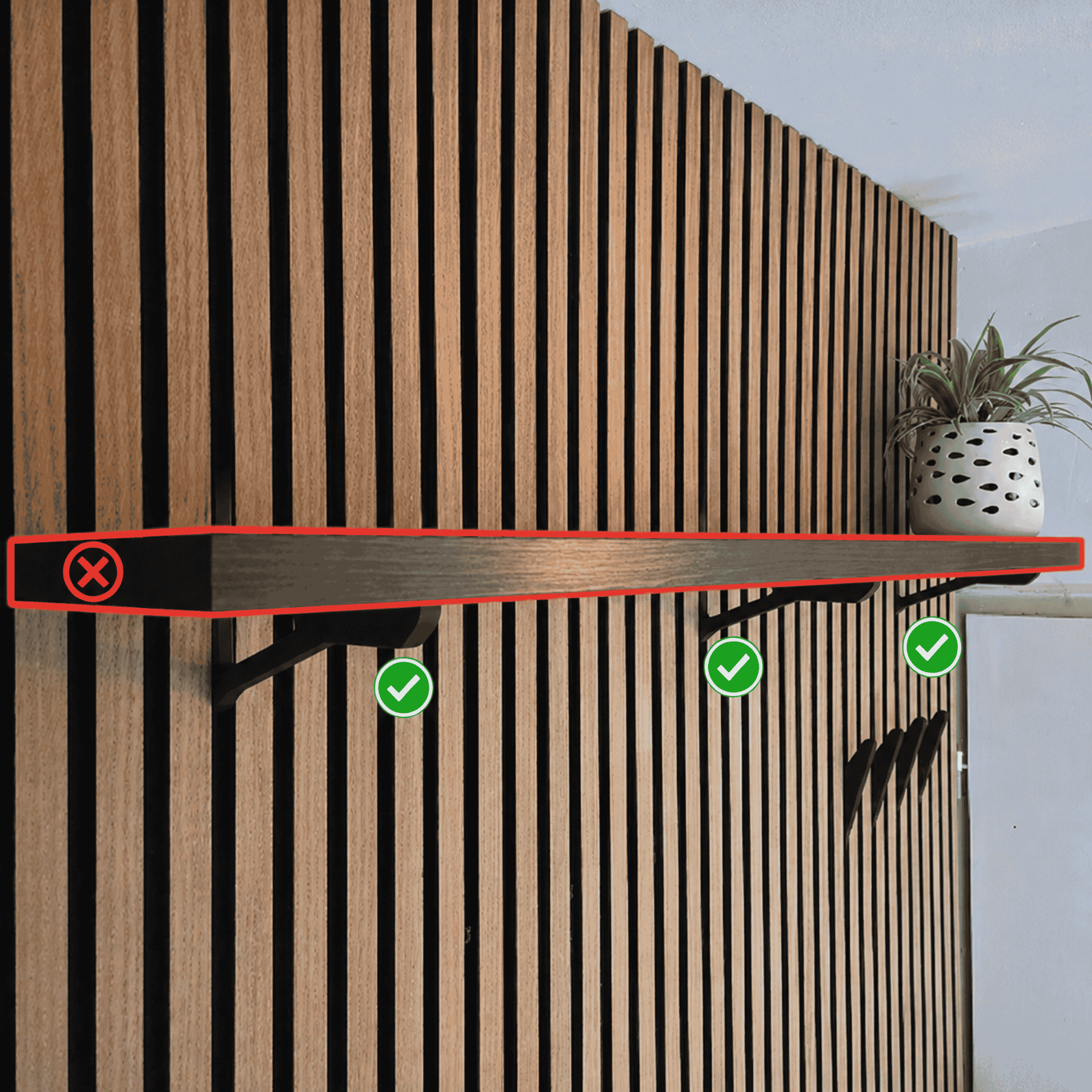 Regalhalterungen - Installationsart: Wandclip