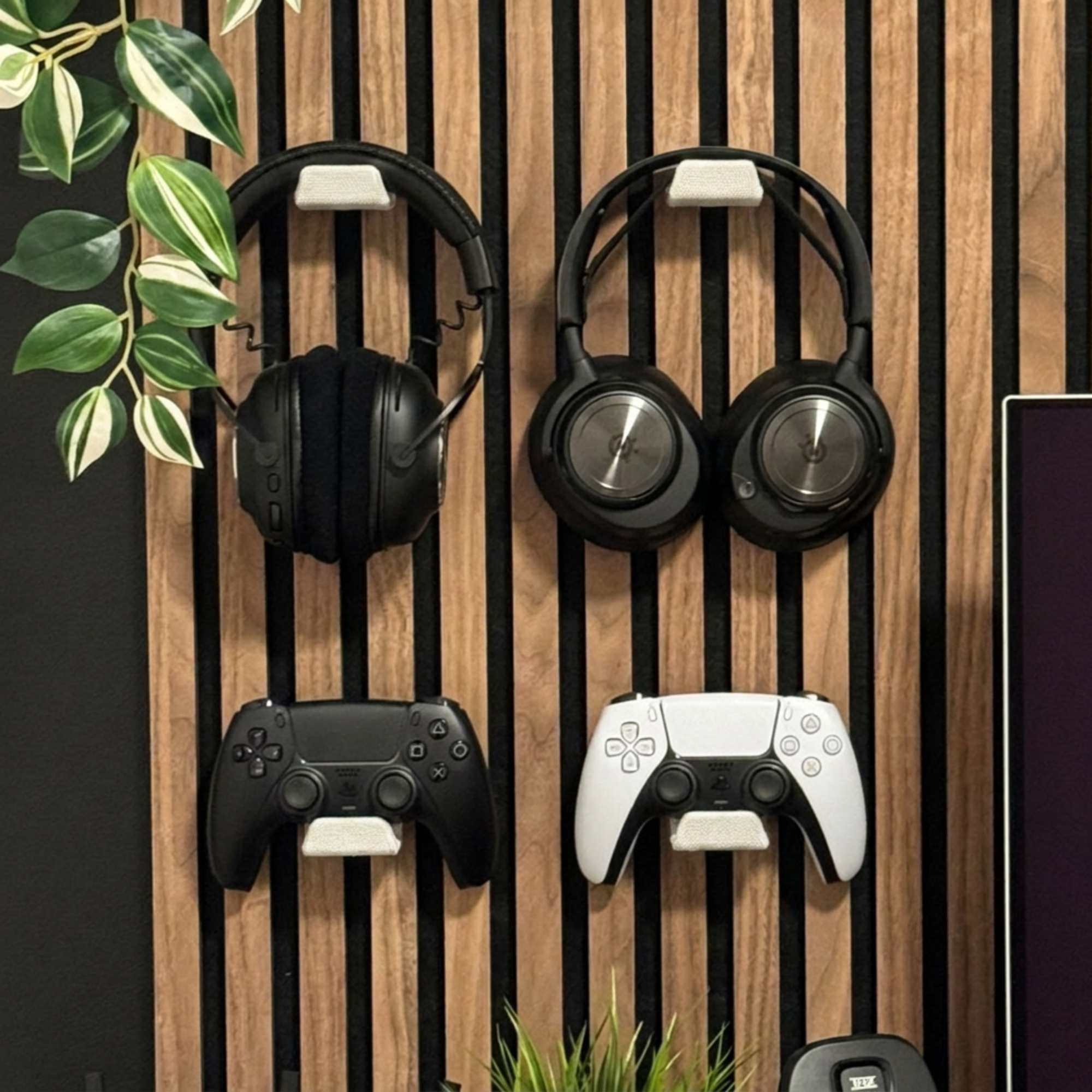 Support pour casque / manette de console – Installation : clip mural