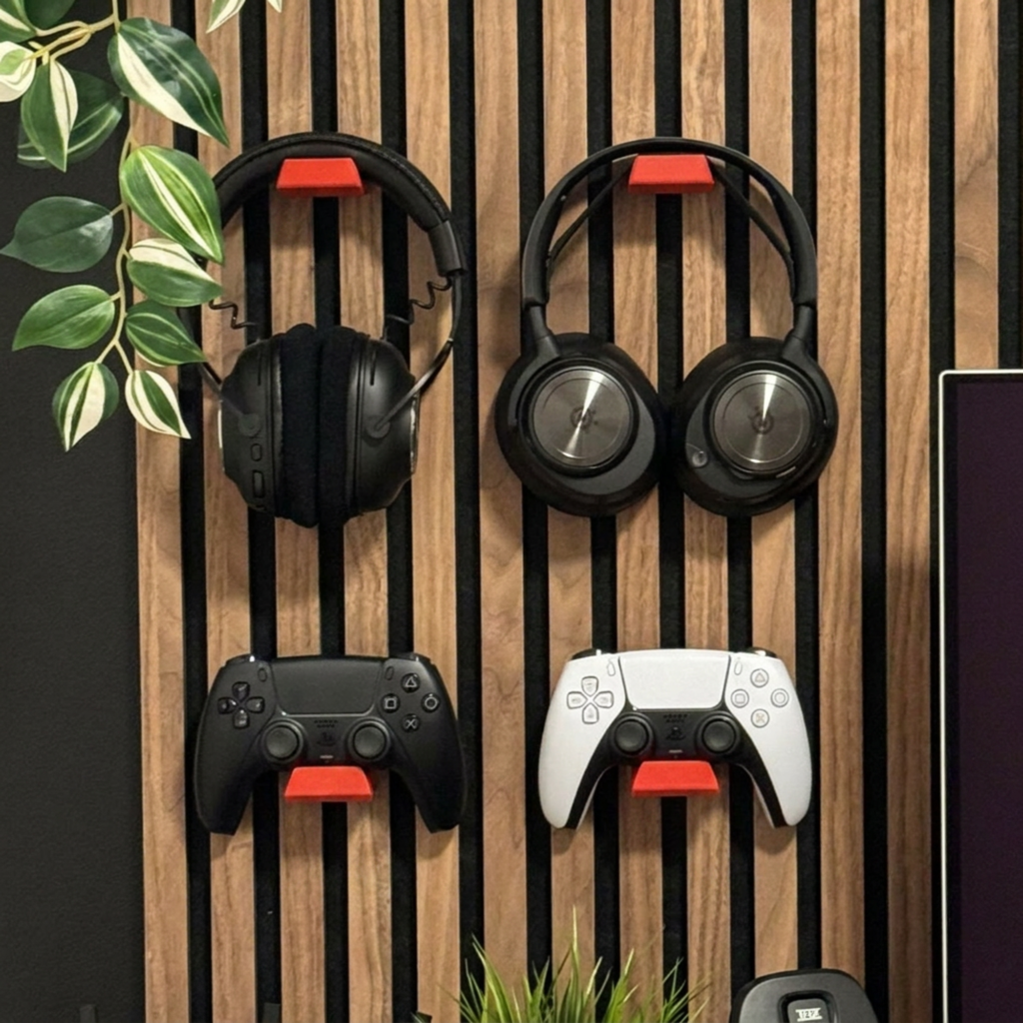 Support pour casque / manette de console – Installation : clip mural