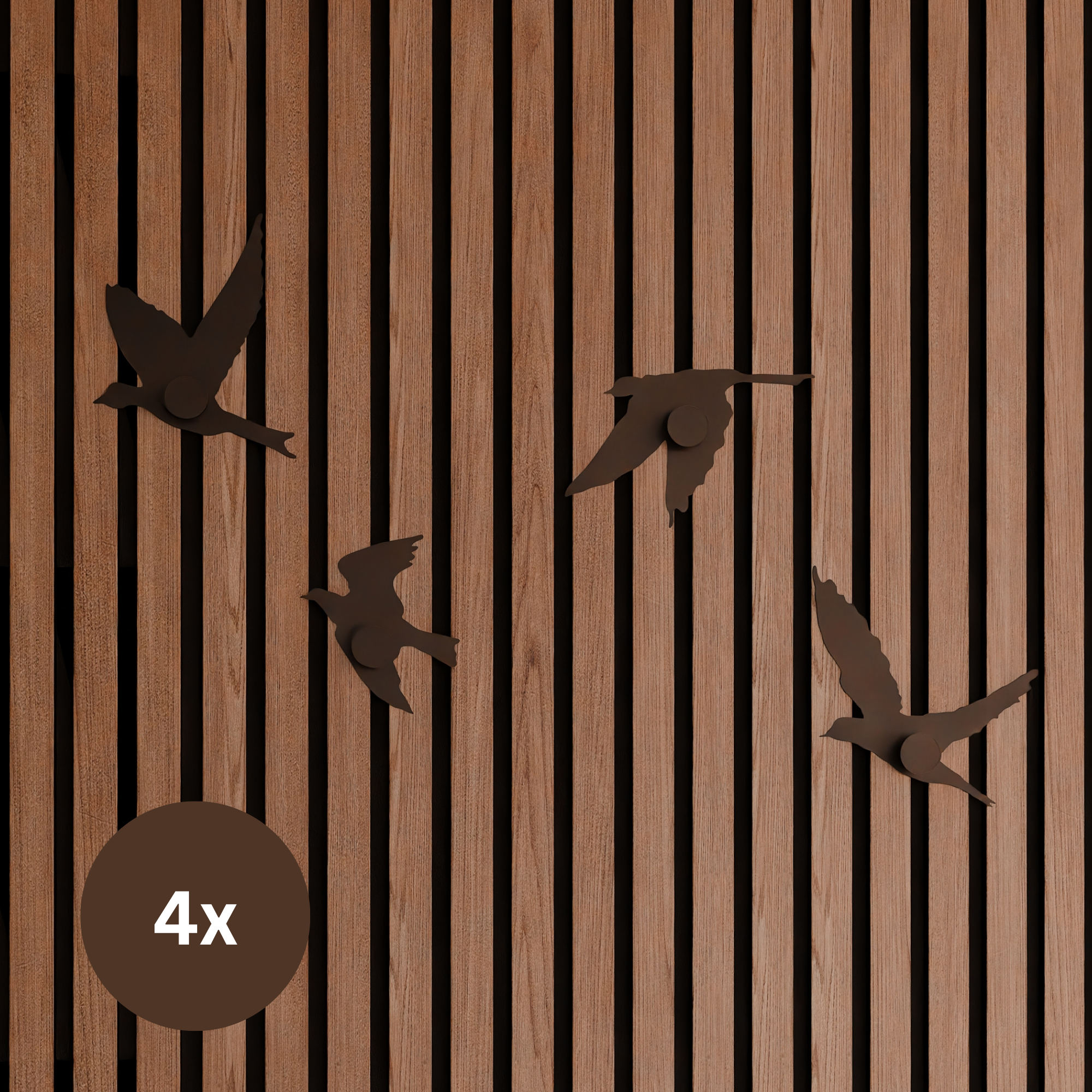 Patère en forme d’oiseau - Installation : clip mural