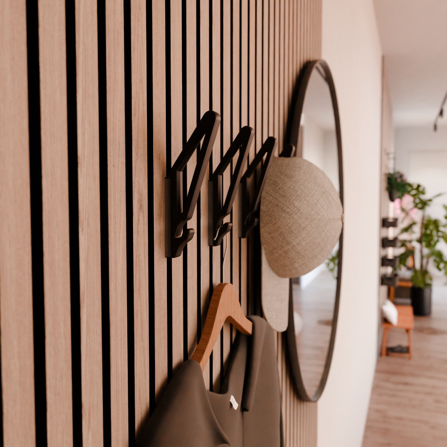 Slide hook for Acoustic Panels - Installation type: Wall Clip