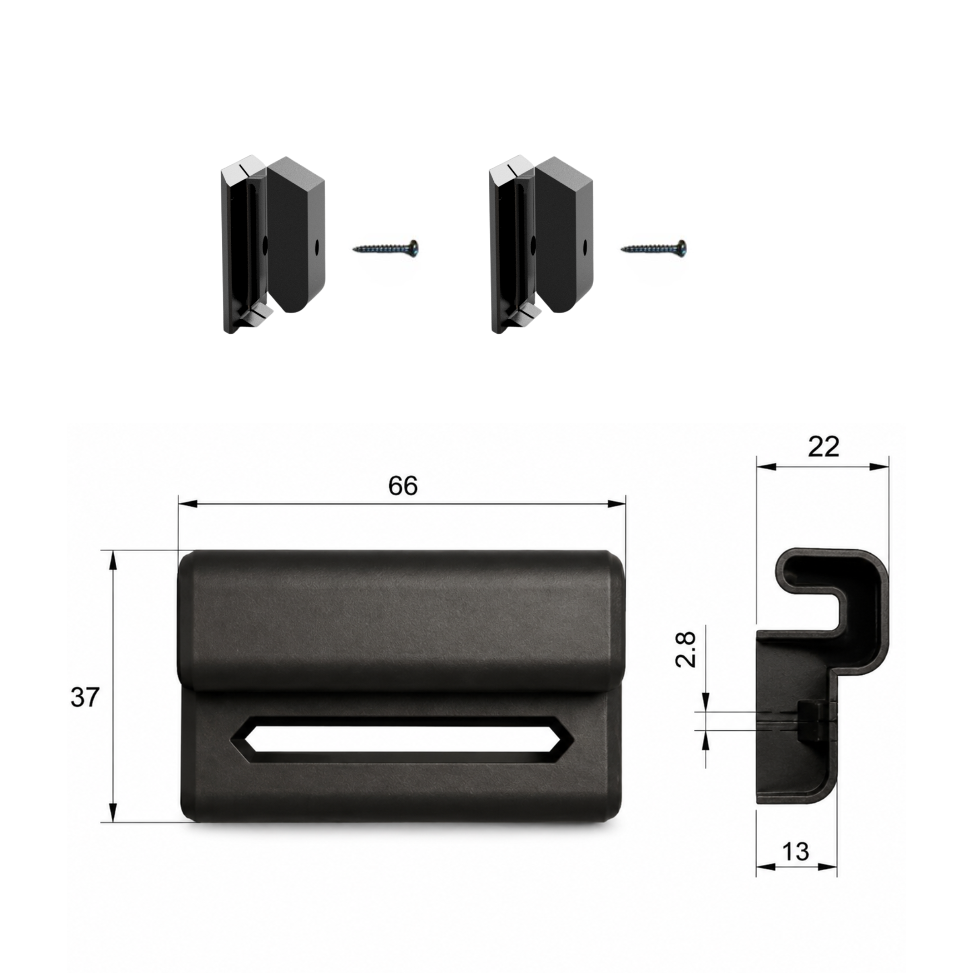 Paneelhalterung für IKEA SKOSTALL Schuhregal – Montageart: Wandclip