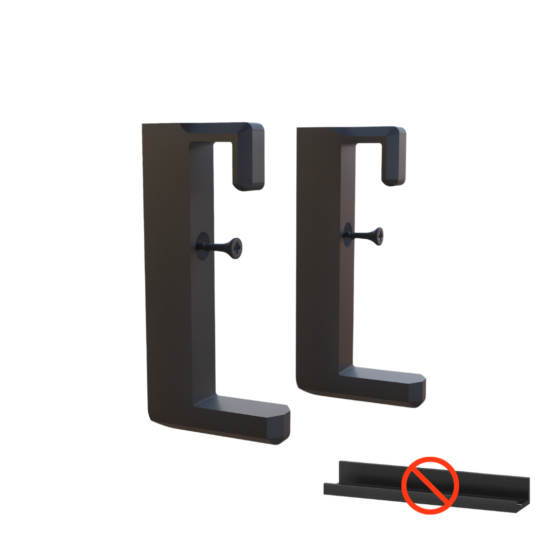 Regalhalterungen für IKEA MOSSLANDA Bilderleiste - Montageart: Einschrauben